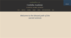 Desktop Screenshot of cordobaacademy.com